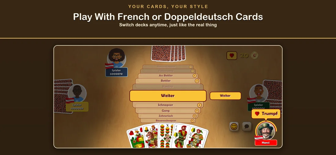 Choose your card deck
