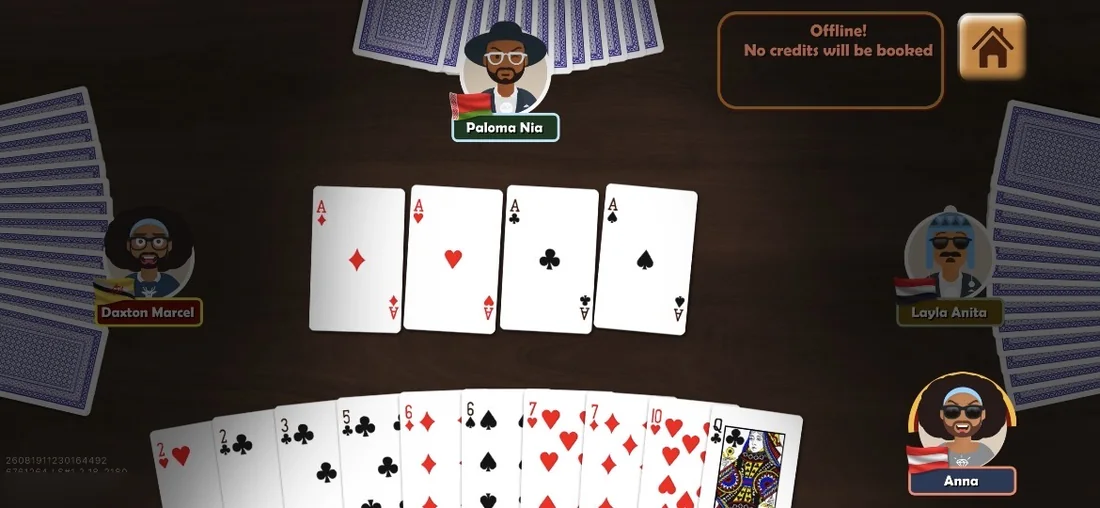 Play four of a kind